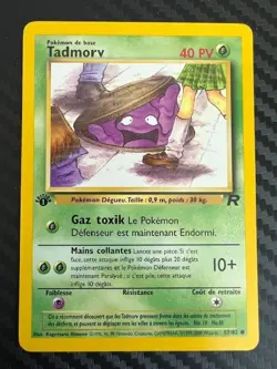 Pokemon TCG Tadmorv 57/82 1st Edition Team Rocket Common French US Seller LP - Image 1