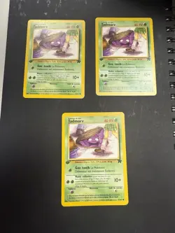 LP - French Tadmorv 1st Edition Pokemon TCG WOTC Vintage Team Rocket Set x1 - Image 1