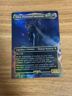 Edea, Possessed Sorceress (Borderless) Commander: Final Fantasy Foil Near Mint - Image 1
