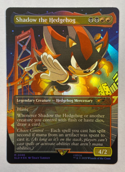 MTG - Secret Lair - Sonic: Friends & Foes - Shadow the Hedgehog - FOIL - Image 1