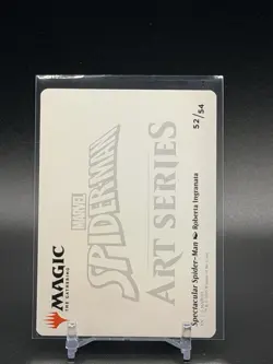 Spectacular Spider-Man (Black) Art Card 52/54 MTG Marvel's Spider-Man - Image 2