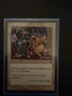 Humility Tempest Regular MTG trading card - good condition - Image 1