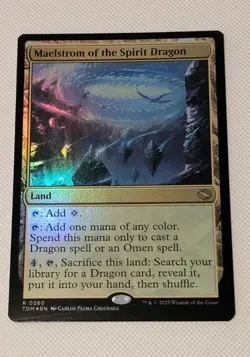 MTG *FOIL* Tarkir : Dragonstorm Rare MAELSTROM OF THE SPIRIT DRAGON NM - Image 1