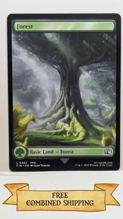 Magic The Gathering: 3x FINAL FANTASY (FIN) Full Art Forest - Image 3