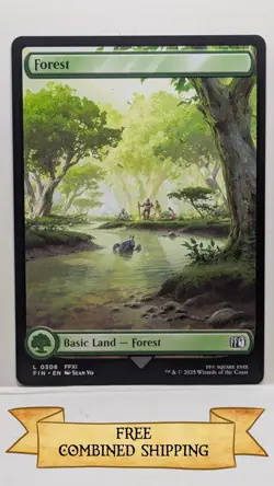Magic The Gathering: 3x FINAL FANTASY (FIN) Full Art Forest - Image 4