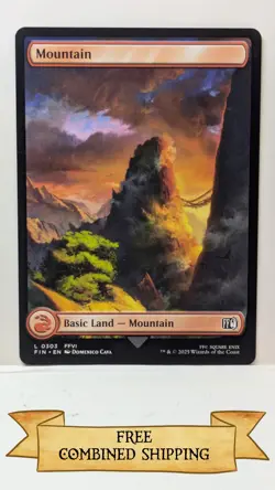 Magic The Gathering: 3x Final Fantasy (FIN) Full Art Mountain - Image 2
