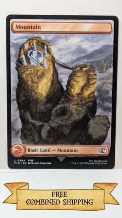 Magic The Gathering: 3x Final Fantasy (FIN) Full Art Mountain - Image 4