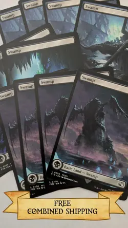 Magic The Gathering: 12x Final Fantasy Full Art Swamps - Image 1