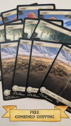 Magic The Gathering: 12x Final Fantasy Full Art Plains - Image 1
