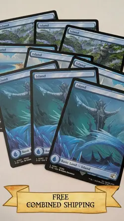 Magic The Gathering: 9x Final Fantasy Full Art Islands - Image 1