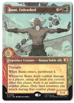 Bumi, Unleashed (Showcase) 348 MTG Avatar TLA NM - Image 1