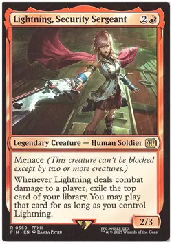 Lightning, Security Sergeant FINAL FANTASY #560 Rare - Image 1