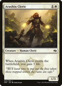 1x Arashin Cleric NM Eng MTG - Fate Reforged - Image 1
