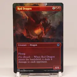 Red Dragon - Foil - Borderless - Adventures in the Forgotten Realms #294 MTG - Image 1