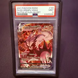 PSA Mint 9: 2021 Pokemon SWSH FA/SS (Urshifu Vmax) / Battle Styles-Secret - Image 1