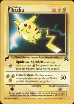 2000 Pokemon DUTCH World Collection Promo Pikachu Movie 4 EX - Image 1