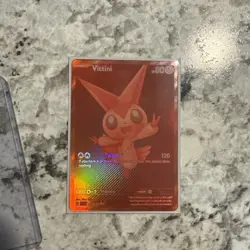 Victini 172/086 SV: Black Bolt Holo Red Black White Rare Pokemon Card (NM) - Image 3