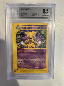 2002 Pokemon Expedition Alakazam Rare 33/165 PSA CGC BGS 8.5 Graded Beckett - Image 1