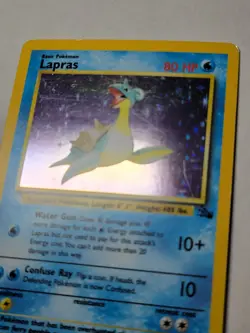 Lapras -Holo- Fossil Unlimited Pokemon Holofoil FO 10 Rare PKMN MP - Image 2