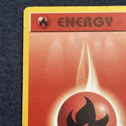 Pokemon TCG WoTC Fire Energy 098/102 Base Set (Shadowless) Vintage LP+ - Image 5