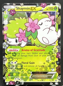 Pokemon 2016 Shaymin Ex XY148 Black Star Promo Full Art Holo Rare LP - Image 1