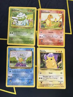 Pokemon TCG Vintage Base Set Charmander Pikachu Squirtle Bulbasaur 1999 WOTC - Image 5