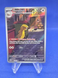 Pokemon ME01 Mega Evolution Gumshoos 153/132 Illustration Rare NM - Image 1