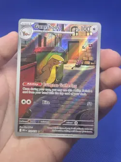 Pokemon ME01 Mega Evolution Gumshoos 153/132 Illustration Rare NM - Image 2