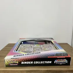 Pokemon TCG Scarlet & Violet Prismatic Evolutions Binder Collection Box Sealed - Image 3