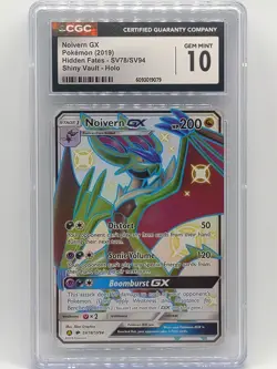 Pokemon 2019 Hidden Fates Noivern GX Shiny Vault SV78/SV94 CGC 10 Gem Mint 💎 - Image 1