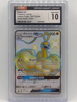Pokemon 2019 Hidden Fates Altaria GX Shiny Vault SV77/SV94 CGC 10 Gem Mint 💎 - Image 1