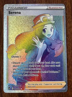 Pokemon TCG Serena Silver Tempest 207/195 Holo Secret Rare - Image 1