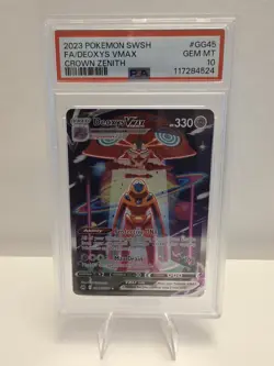 Pokemon TCG Deoxys Vmax GG45/GG70 Crown Zenith! PSA 10! - Image 1
