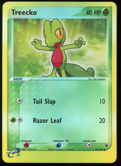 Pokemon 2003 Ex Ruby & Sapphire - Treecko - Reverse Holo - 76 - Image 1