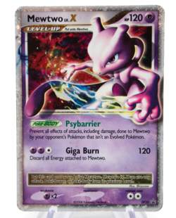 Pokemon Mewtwo LV.X Holo Card 2007-09 Diamond&Pearl Black Star Promos #DP28 MP - Image 1
