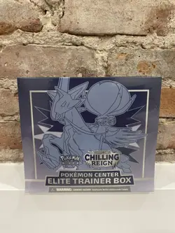 ❄Chilling Reign Ice Rider Calyrex Pokemon Center Elite Trainer box - Image 1