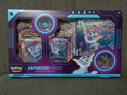 Pokemon TCG Vaporeon VMAX Premium Collection Box NEW SEALED - Image 1