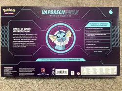 2022 Pokemon TCG Vaporeon VMAX Premium Collection Box Factory Sealed NEW - Image 2