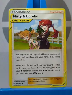 Misty & Lorelei Tag Team - S&M: Cosmic Eclipse - 199/236 - Pokemon TCG - Image 3