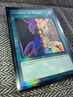 Yugioh Change Of Heart 25th Anniversary Ultra Prismatic Rare Ra01-en050 - Image 2