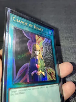 Yugioh Change Of Heart 25th Anniversary Ultra Prismatic Rare Ra01-en050 - Image 4