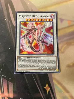 YUGIOH - MAJESTIC RED DRAGON - SUPER RARE - LC5D - 1ST ED - NM - Image 1