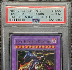 2006 PSA 10 -Dinosaurs Rage ENSS1 Five Headed Dragon LIMITED EDITION Yu-Gi-Oh! - Image 4