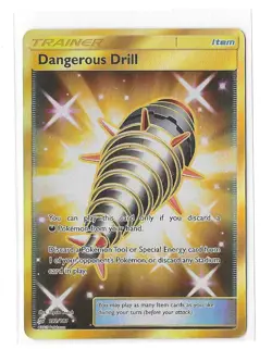 Dangerous Drill Full Art Secret Rare SM - Team Up 192/181 Pokemon Card TCG - Image 1