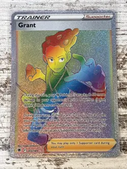 Grant 203/189 Secret Rare Holo Rainbow Pokemon TCG Card Astral Radiance NM/M - Image 1