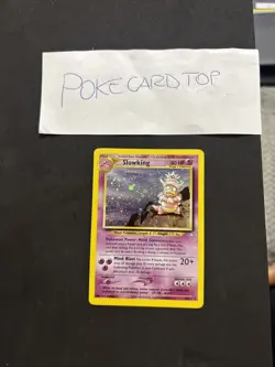 Pokemon Card Slowking 14/111 -Neo Genesis -eng-Holo-Swirl-Exc! - Image 1