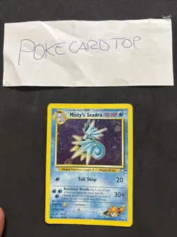 Pokemon Card Misty's Seadra 9/132 Gym Heroes- Eng-good! - Image 1