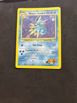 Pokemon Card Misty's Seadra 9/132 Gym Heroes- Eng-good! - Image 3