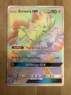 Zeraora GX - 221/214 - Pokemon Lost Thunder Sun & Moon Secret Rare Card MP - Image 1