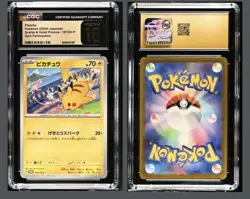 CGC 10 PRISTINE - PIKACHU 197/SV-P GYM JPY POKEMON CARD PROMO Japanese - Image 2